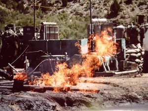 Air Drilling Philadelphia Creek, S of Rangley CO - 1978